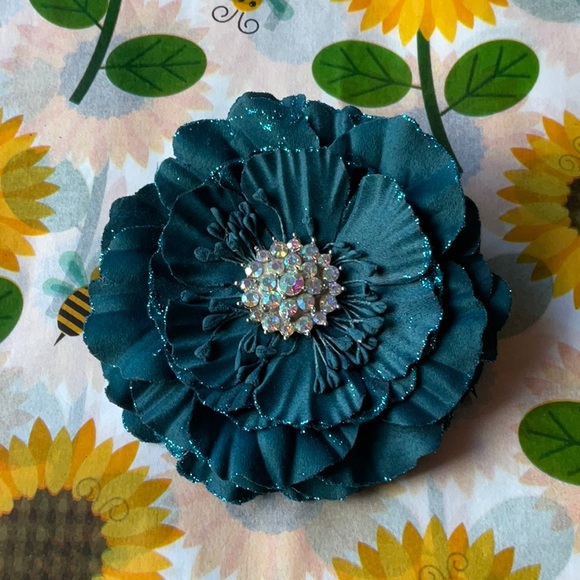 🪻 TIEKS TEAL FLOWER 🪻 NWOT - Picture 3 of 16